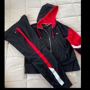 Tommy Hilfiger sport sweatsuit.